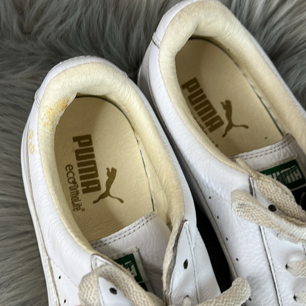 EUC Puma White Mens Sneakers sz 10 - Picture 2 of 7